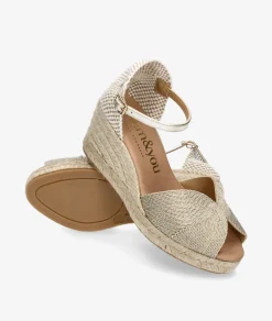 Mujer bloom&you Alpargatas*Alpargatas bloom&you AMBRETTA en oro