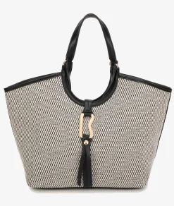Mujer pabloochoa.shoes Bolsos*Bolso de rafia 21023 en negro