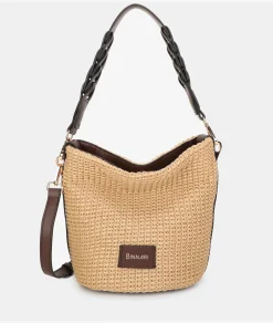 Mujer pabloochoa.shoes Bolsos*Bolso de rafia 20953 en camel