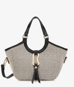 Mujer pabloochoa.shoes Bolsos*Bolso de rafia 21022 en negro