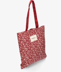 Mujer bloom&you Tote Bags|Bolsos*Bolso textil bloom&you FLOWER TOTE en cereza