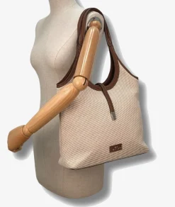 Mujer Martina K Bolsos*Bolso textil 8612 en beige