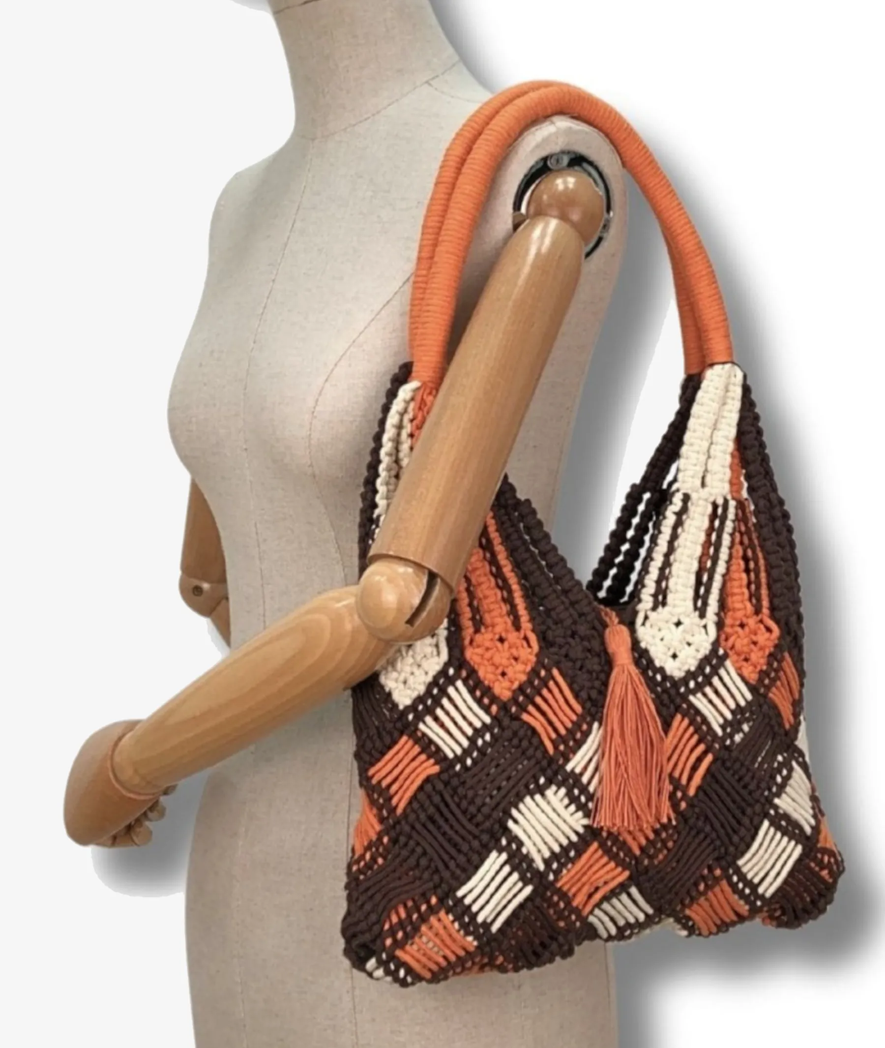 Mujer Martina K Bolsos*Bolso textil 9701 en marrón