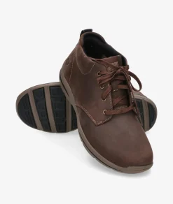 Hombre Skechers Botines*Botas 64857 en nobuck marrón