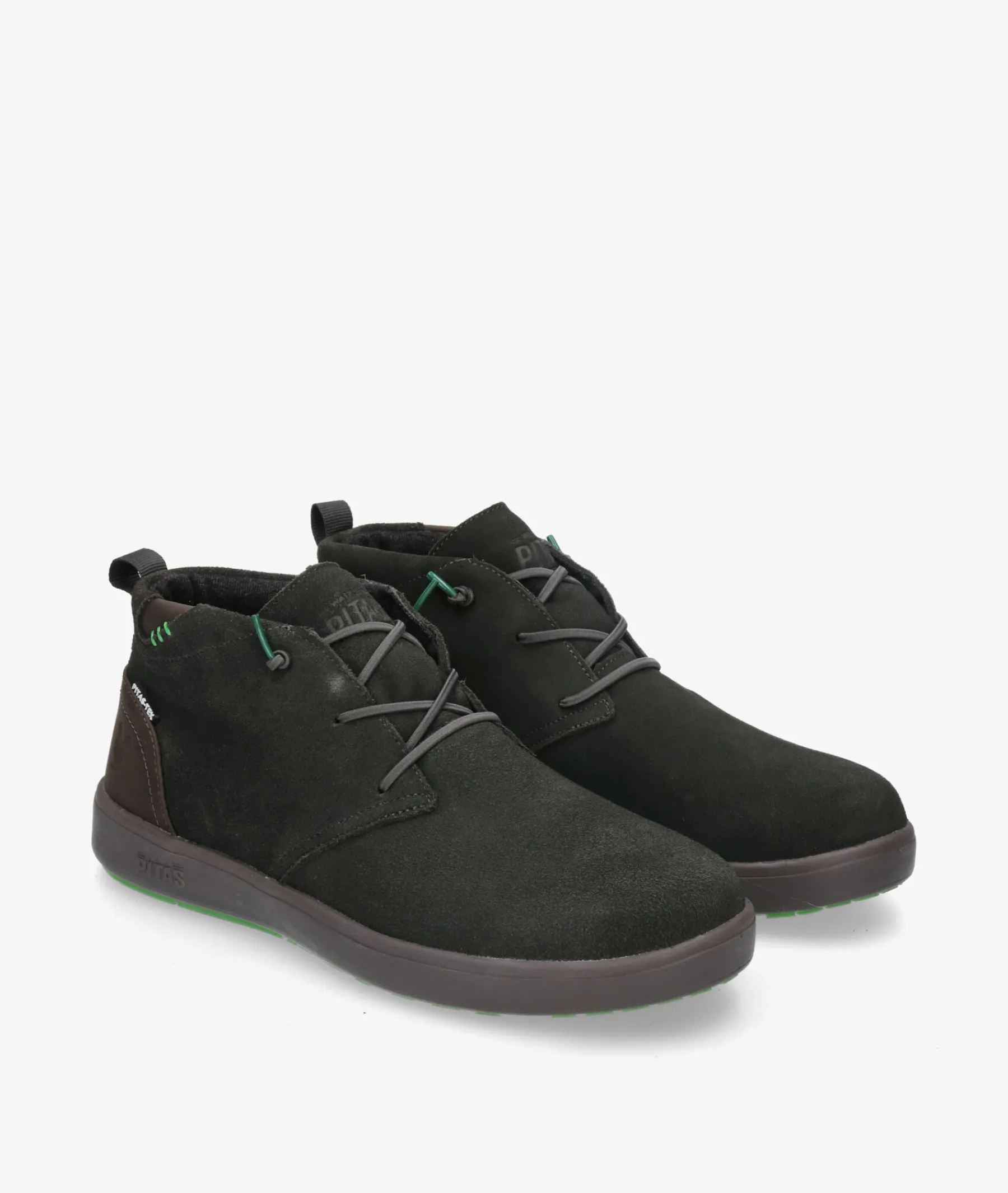Hombre Walk in Pitas Botines*Botas JAYA en serraje kaki