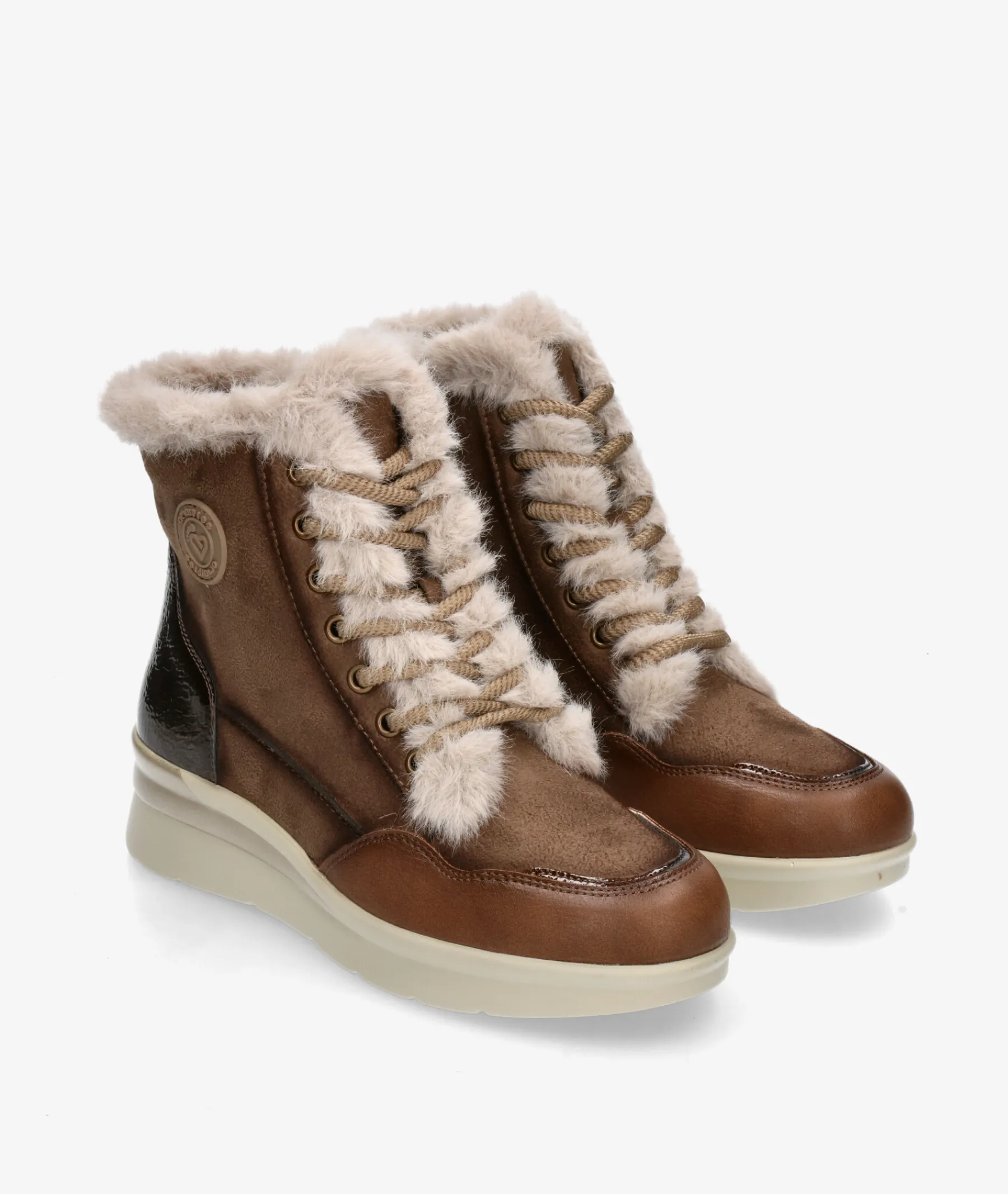 Mujer Amarpies Zapatos Confort|Botines*Botines 29423 en topo