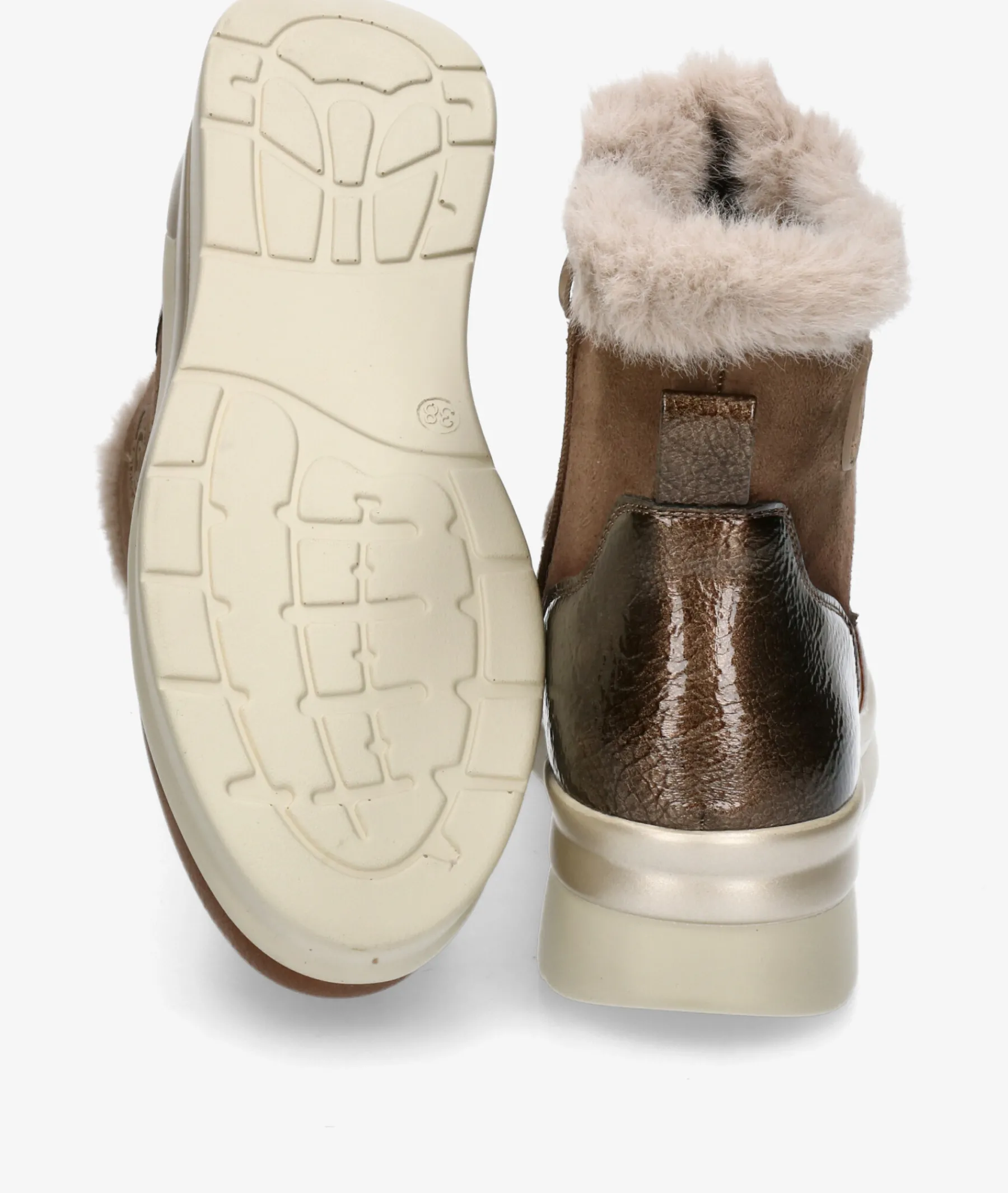 Mujer Amarpies Zapatos Confort|Botines*Botines 29423 en topo