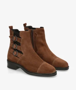 Mujer LOL Botines*Botines LUAR 7443 en serraje taupe