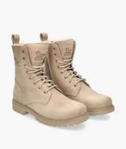 Mujer Panamá Jack Botines|Botas*Botines FRISIA B8 en nobuck piedra