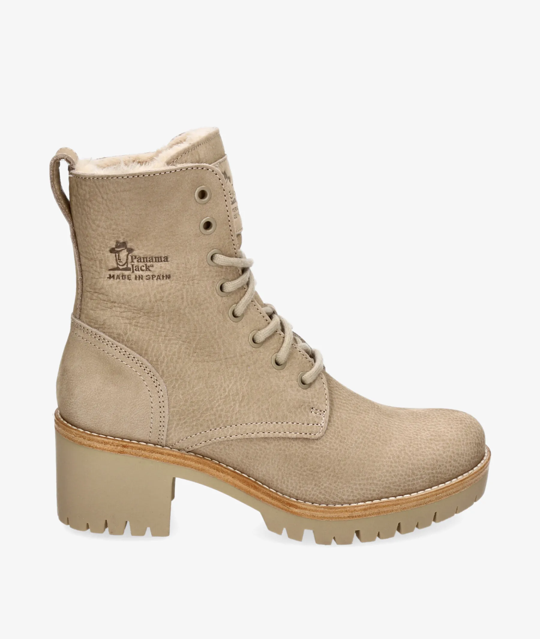 Mujer Panamá Jack Botines|Botas*Botines PADMA B10 en nobuck piedra