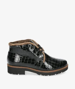Mujer Pitillos Botines*Botines 10773 en charol negro