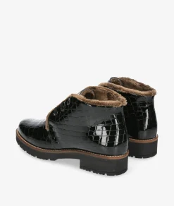 Mujer Pitillos Botines*Botines 10773 en charol negro