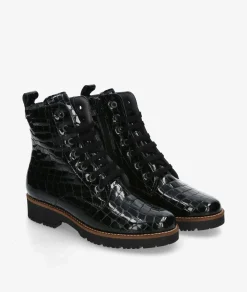 Mujer Pitillos Botines*Botines 10774 en charol negro