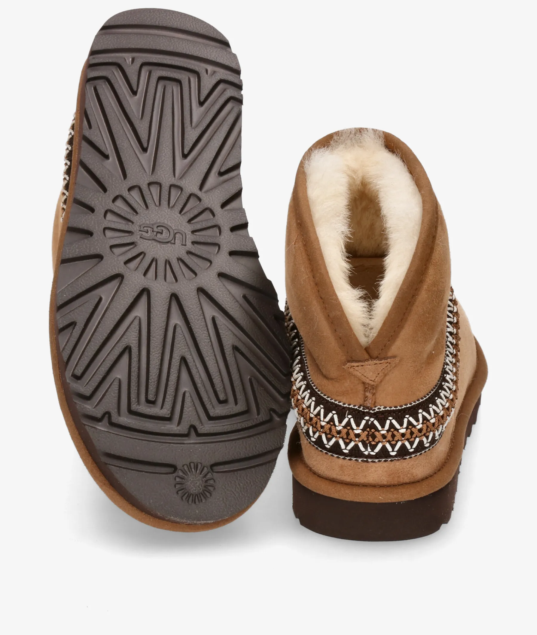 Mujer UGG Botas|Botines*Botines CLASSIC MINI CRESCENT en cuero