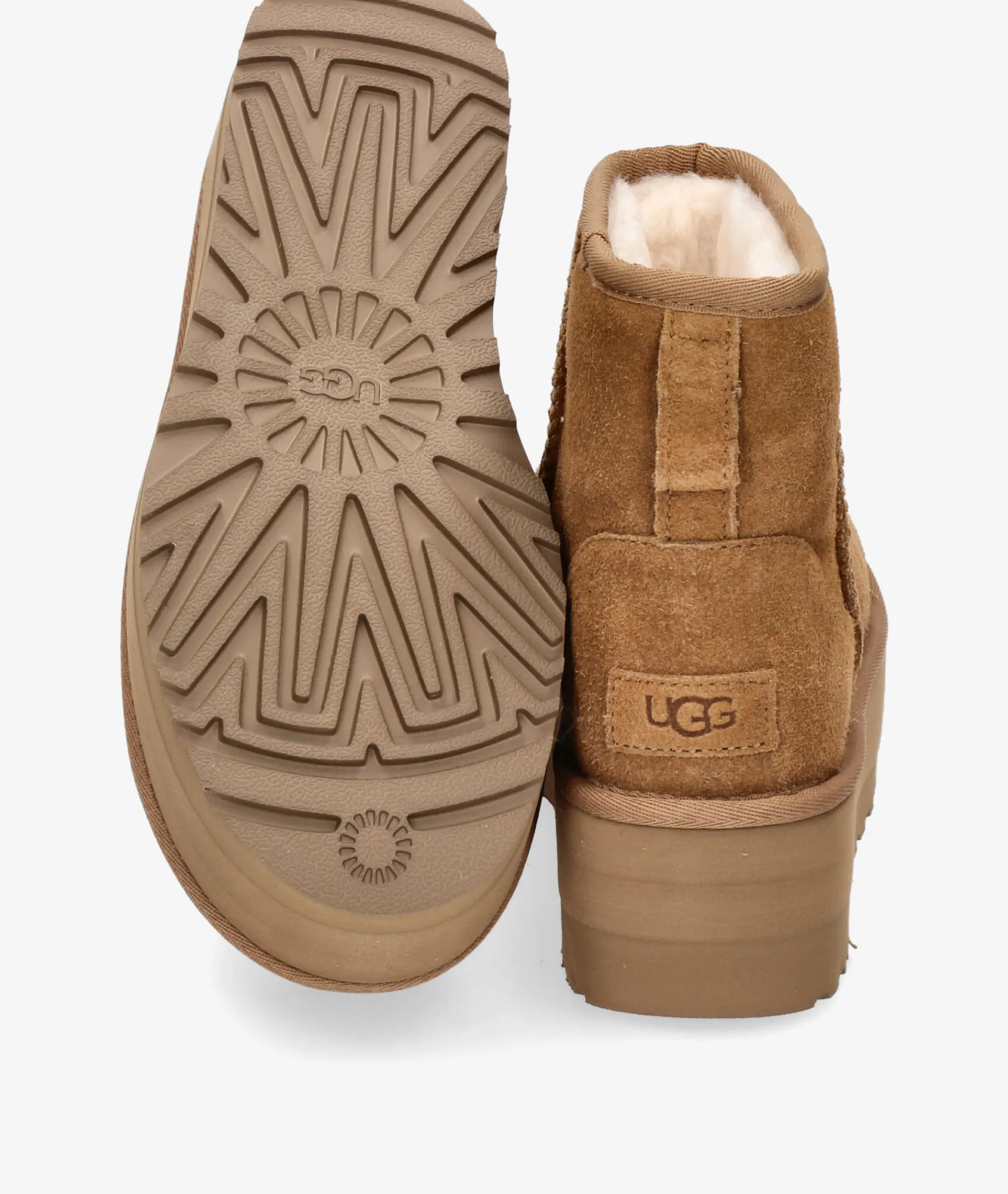 Mujer UGG Botas|Botines*Botines CLASSIC MINI PLATFORM en cuero