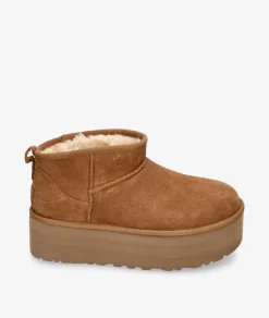 Mujer UGG Botas|Botines*Botines CLASSIC ULTRA MINI PLATFORM en cuero
