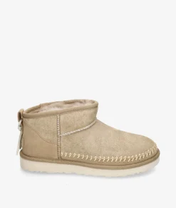 Mujer UGG Botines|Botas*Botines CLASSIC ULTRA MINI BIARRITZ en beige