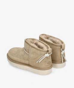 Mujer UGG Botines|Botas*Botines CLASSIC ULTRA MINI BIARRITZ en beige