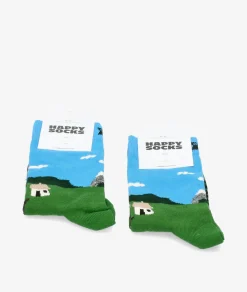 Mujer Happy Socks Calcetines*Calcetines LHSO1-6000 en verde