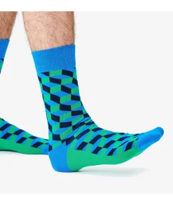 Mujer Happy Socks Calcetines|Calcetines*Calcetínes unisex FIO01-6400 en azul marino