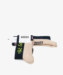 Mujer Happy Socks Calcetines*Calcetínes unisex P000071 en beige