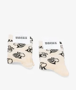 Mujer Happy Socks Calcetines*Calcetínes unisex P000136 en beige