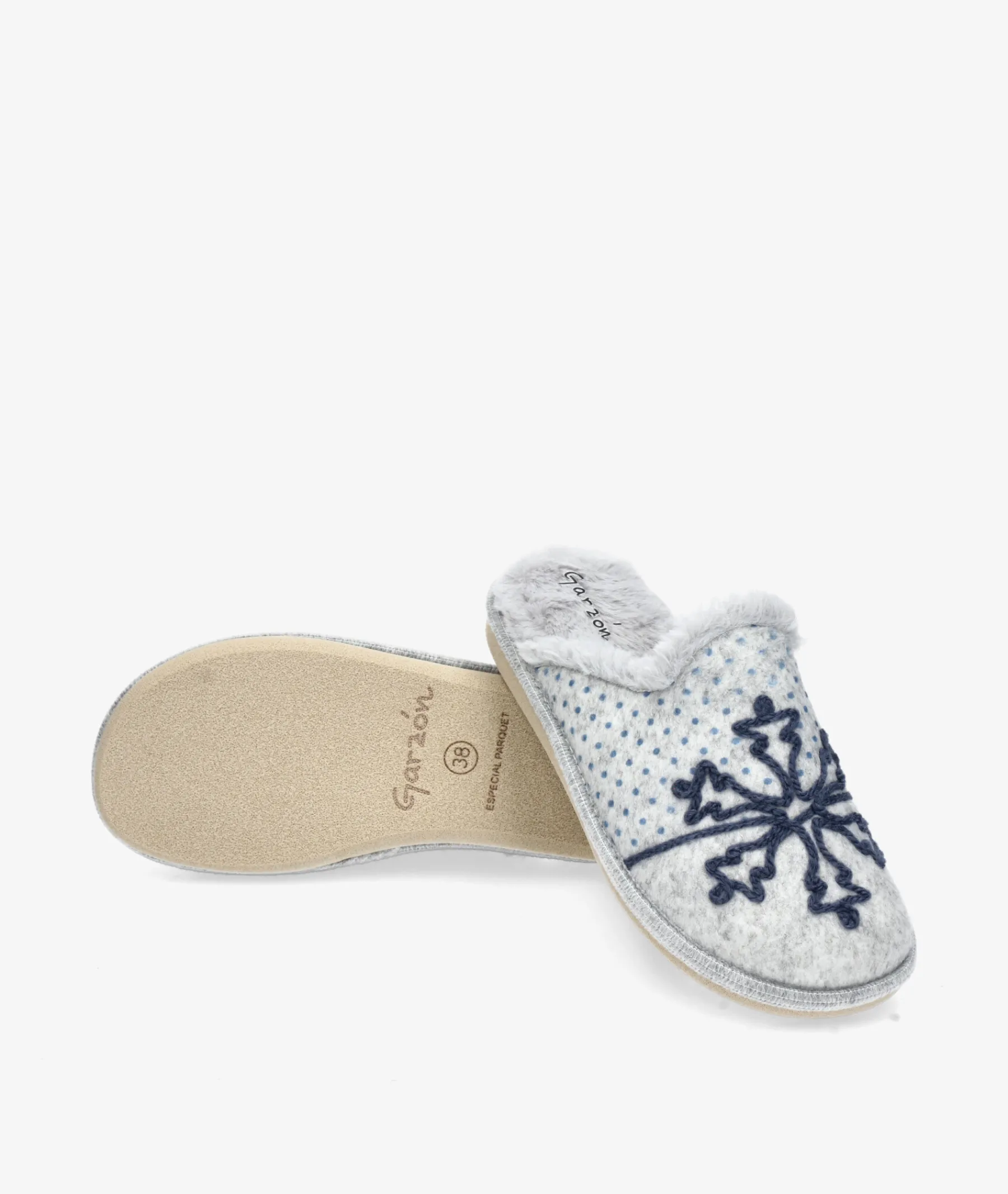 Mujer Garzón Zapatillas De Casa*Chinela P481