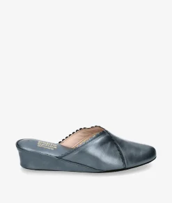 Mujer pabloochoa.shoes Zapatillas De Casa*Chinela KOSMA 6558 en jeans metalizado