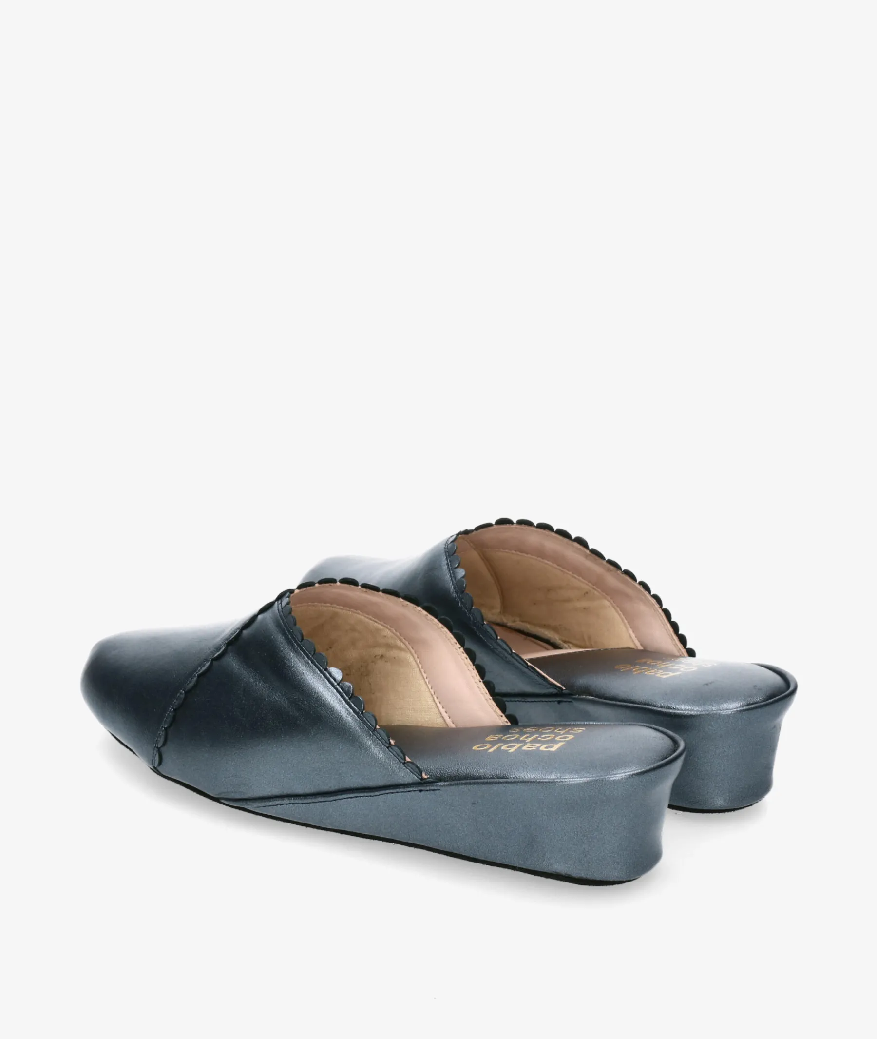 Mujer pabloochoa.shoes Zapatillas De Casa*Chinela KOSMA 6558 en jeans metalizado