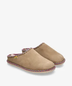 Mujer Nordikas Zapatillas De Casa*Chinela 2090 en serraje taupe