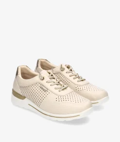 Mujer Amarpies Zapatos Confort|Deportivos*Deportivos 30066 en beige