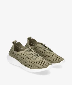 Mujer EOLIGEROS Zapatos Confort|Deportivos*Deportivos LIBERTE en caki
