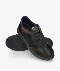 Hombre LUISETTI Zapatos Casual*Deportivos 36224 BI en negro