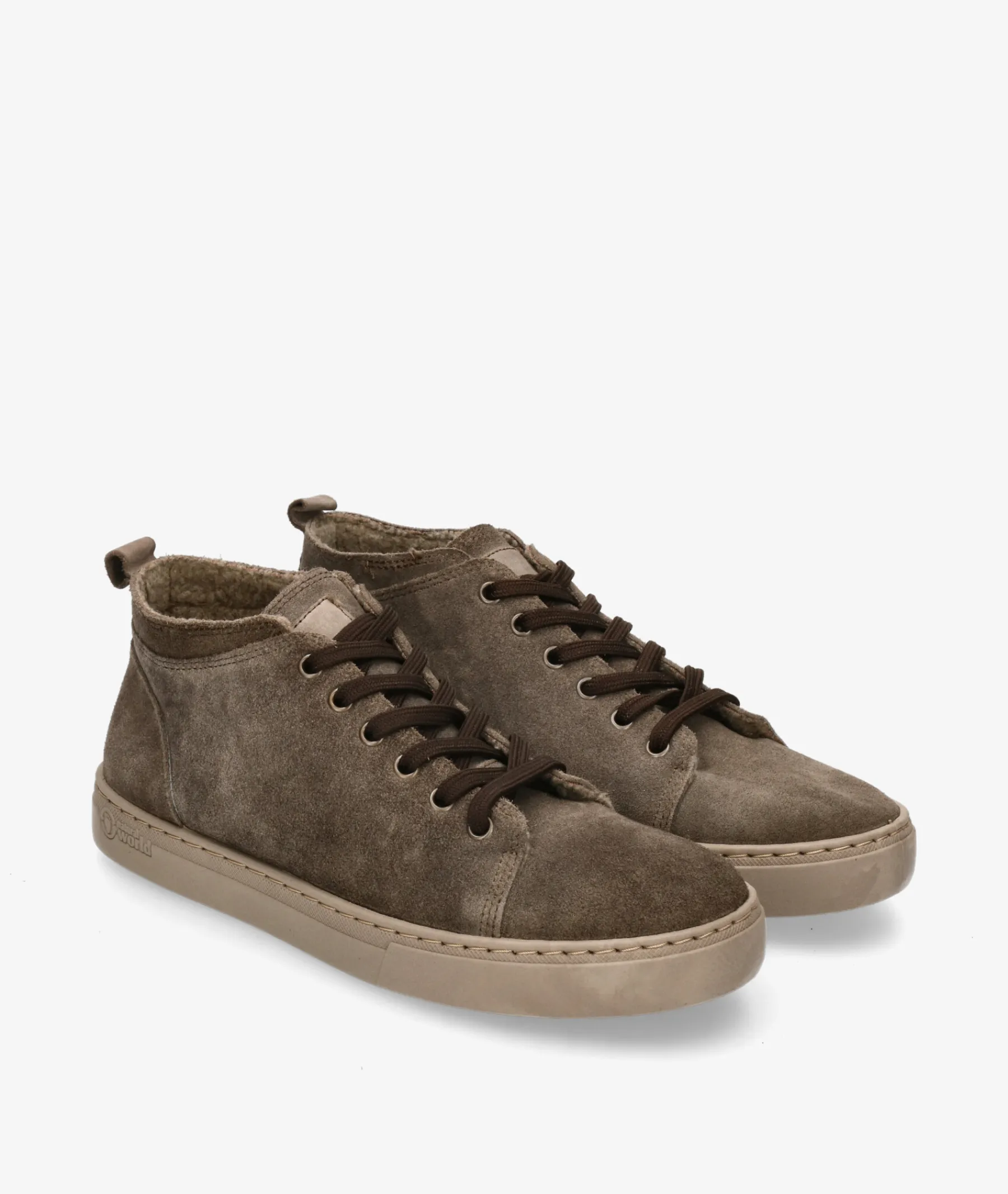 Hombre Natural World Botines*Deportivos 6721 en serraje kaki
