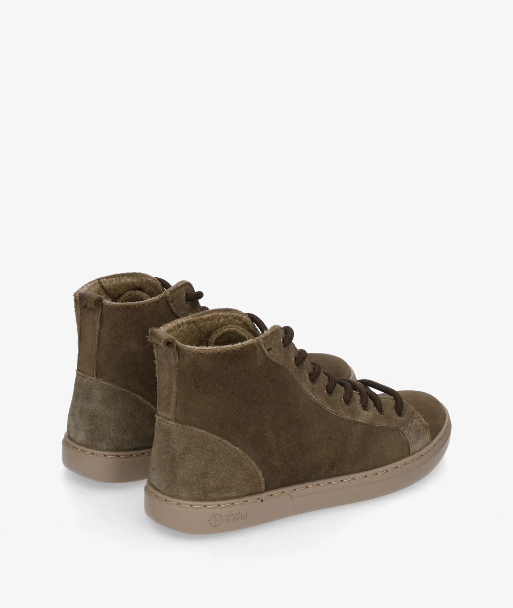 Mujer Natural World Botines*Deportivos 6220 en serraje kaki
