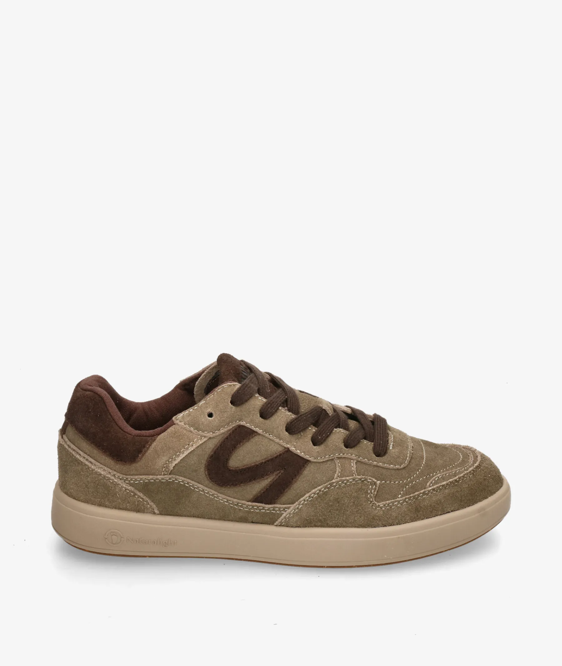 Hombre Natural World Deportivos*Deportivos 8456 en serraje taupe