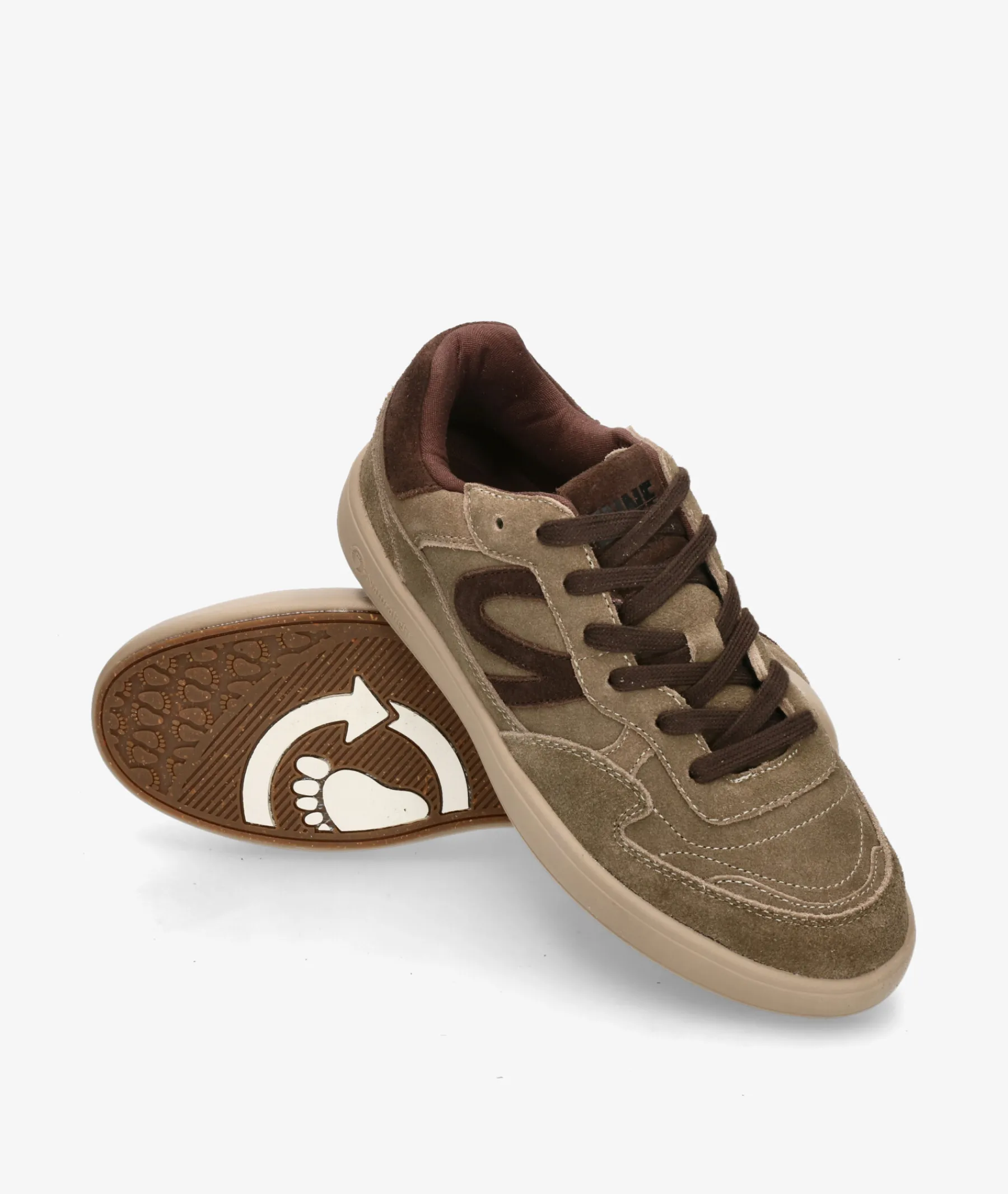 Hombre Natural World Deportivos*Deportivos 8456 en serraje taupe