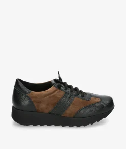 Mujer pabloochoa.shoes Deportivos*Deportivos GEO 20-BANDA PICADA en serraje taupe
