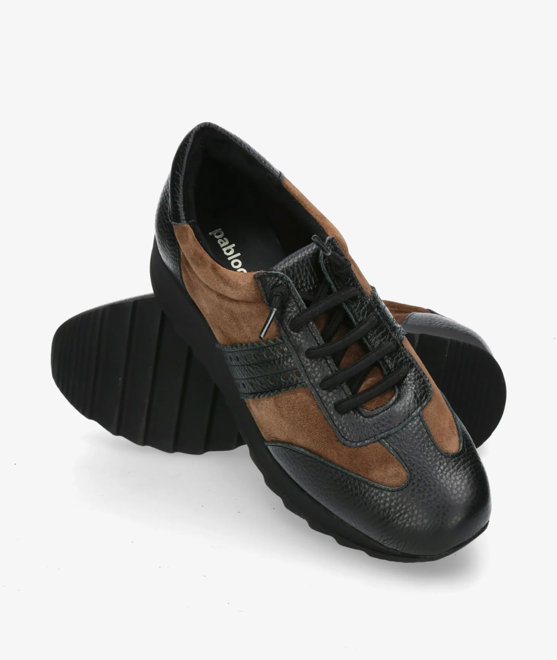 Mujer pabloochoa.shoes Deportivos*Deportivos GEO 20-BANDA PICADA en serraje taupe