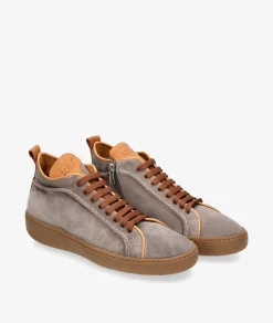 Mujer Walk & Fly Botines*Deportivos Walk & Fly EST-03-104 en serraje taupe