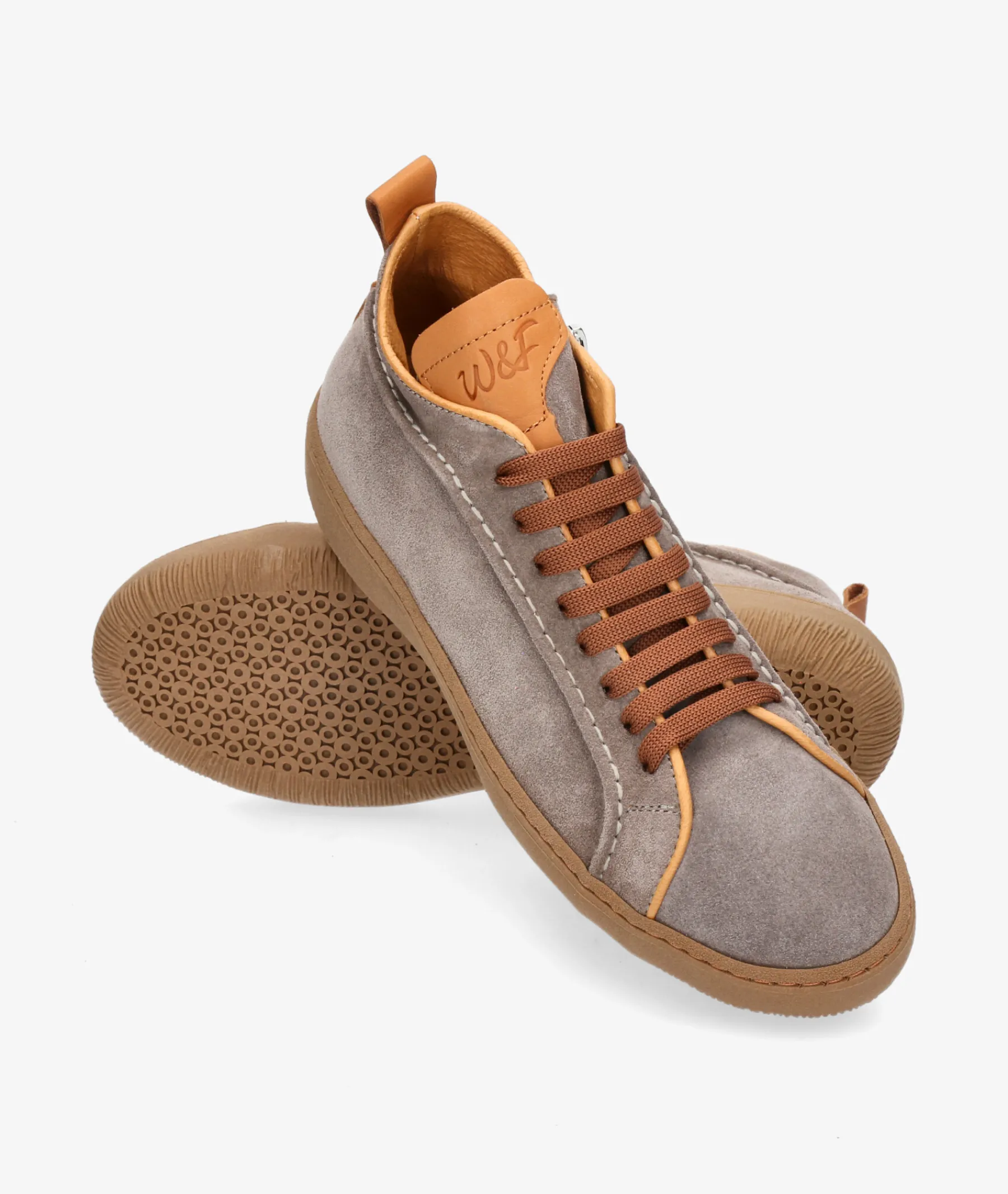 Mujer Walk & Fly Botines*Deportivos Walk & Fly EST-03-104 en serraje taupe