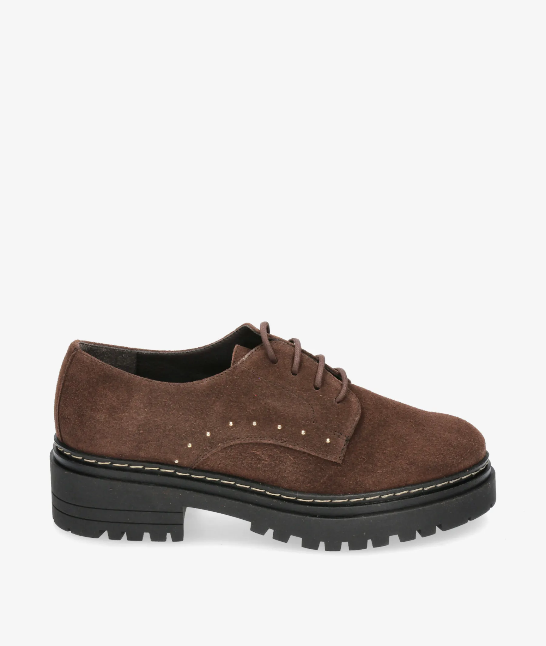 Mujer Kénnebec Bluchers Y Zapatos Con Cordones*DOBLE PISO 684 TACHITAS en serraje