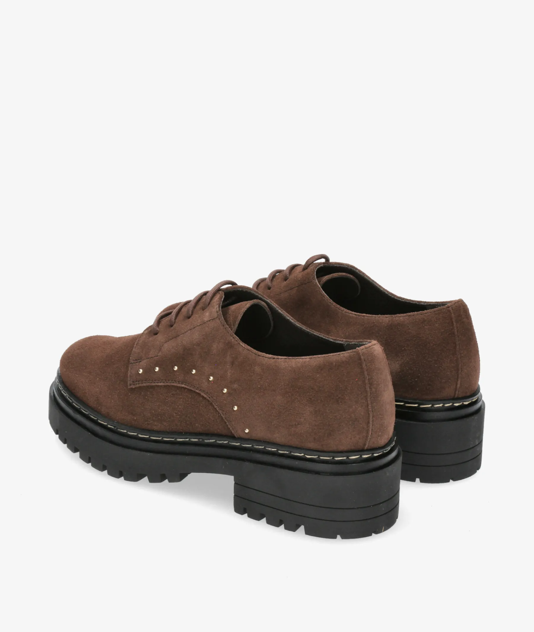Mujer Kénnebec Bluchers Y Zapatos Con Cordones*DOBLE PISO 684 TACHITAS en serraje