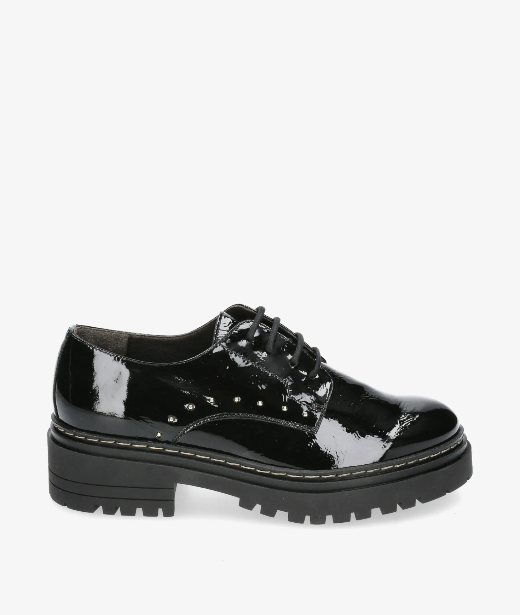 Mujer Kénnebec Bluchers Y Zapatos Con Cordones*DOBLE PISO 684 TACHITAS en charol