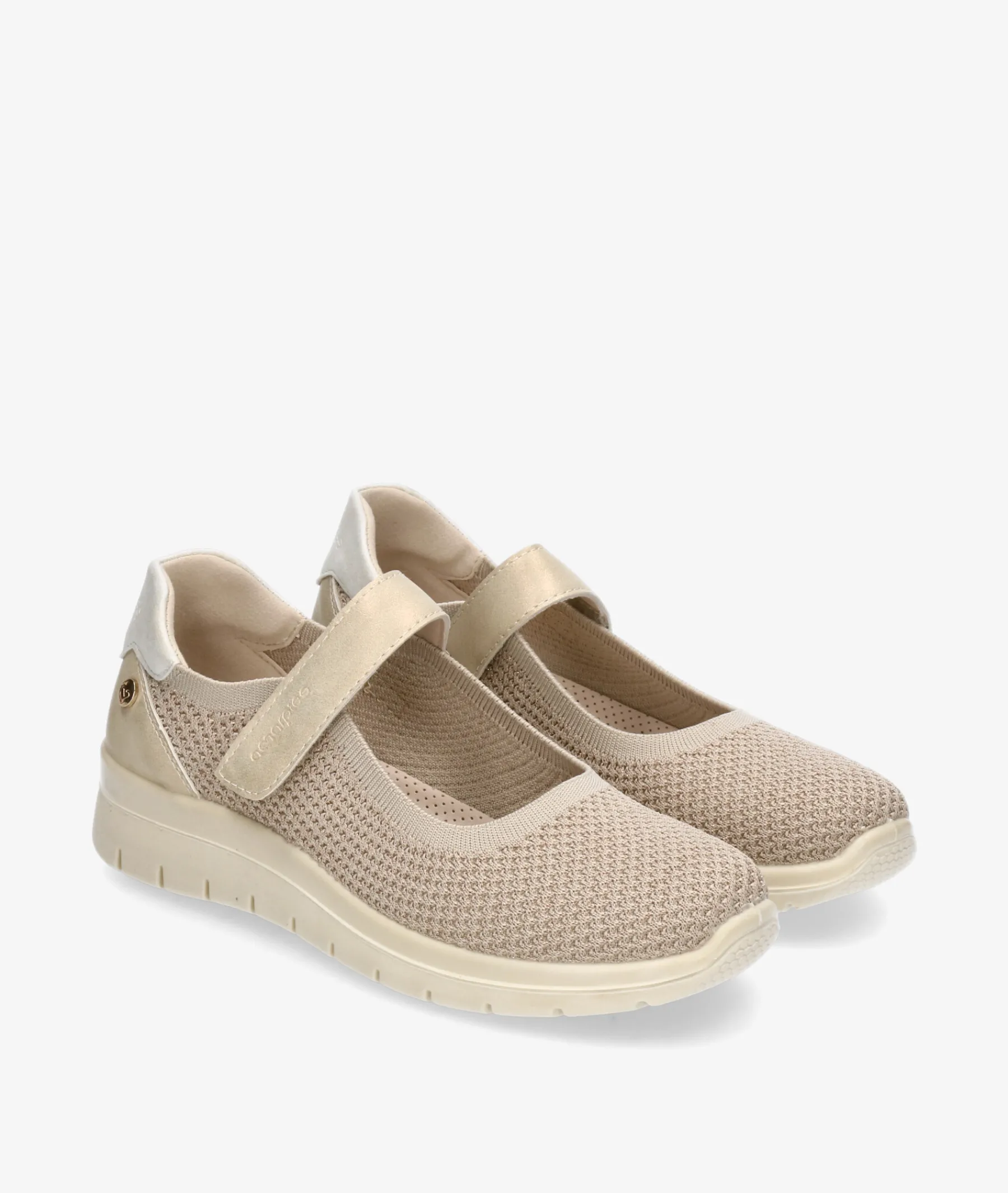 Mujer Amarpies Zapatos Confort|Merceditas*Merceditas 30035 en beige