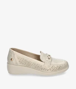 Mujer Amarpies Zapatos Confort|Mocasines*Mocasines 30118 en platino