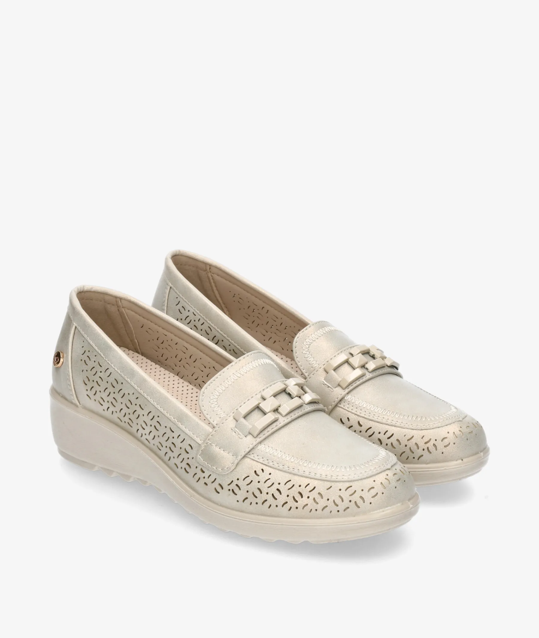 Mujer Amarpies Zapatos Confort|Mocasines*Mocasines 30118 en platino