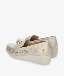 Mujer Amarpies Zapatos Confort|Mocasines*Mocasines 30118 en platino