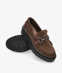 Mujer pabloochoa.shoes Mocasines*Mocasines EVA PARIS 27971 en serraje marrón