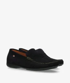 Hombre Fluchos Mocasines*Mocasines F2207 en serraje azul